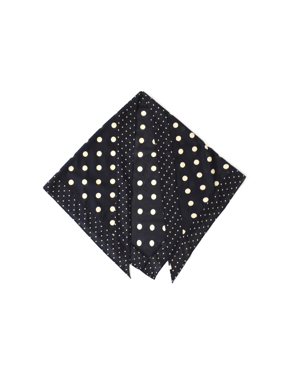 NSL22017 (スカーフ) COTTON VOILE DOT PRINT TRIANGLE SCARF