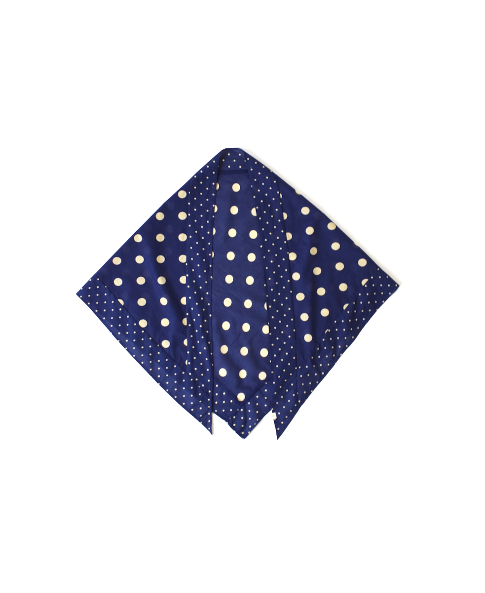 NSL22017 (スカーフ) COTTON VOILE DOT PRINT TRIANGLE SCARF