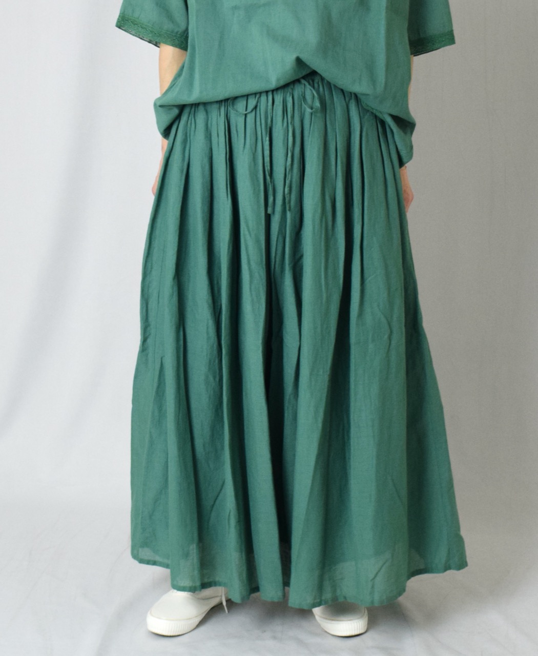 NSL25064(スカート) VOIL LACE GATHERED SKIRT