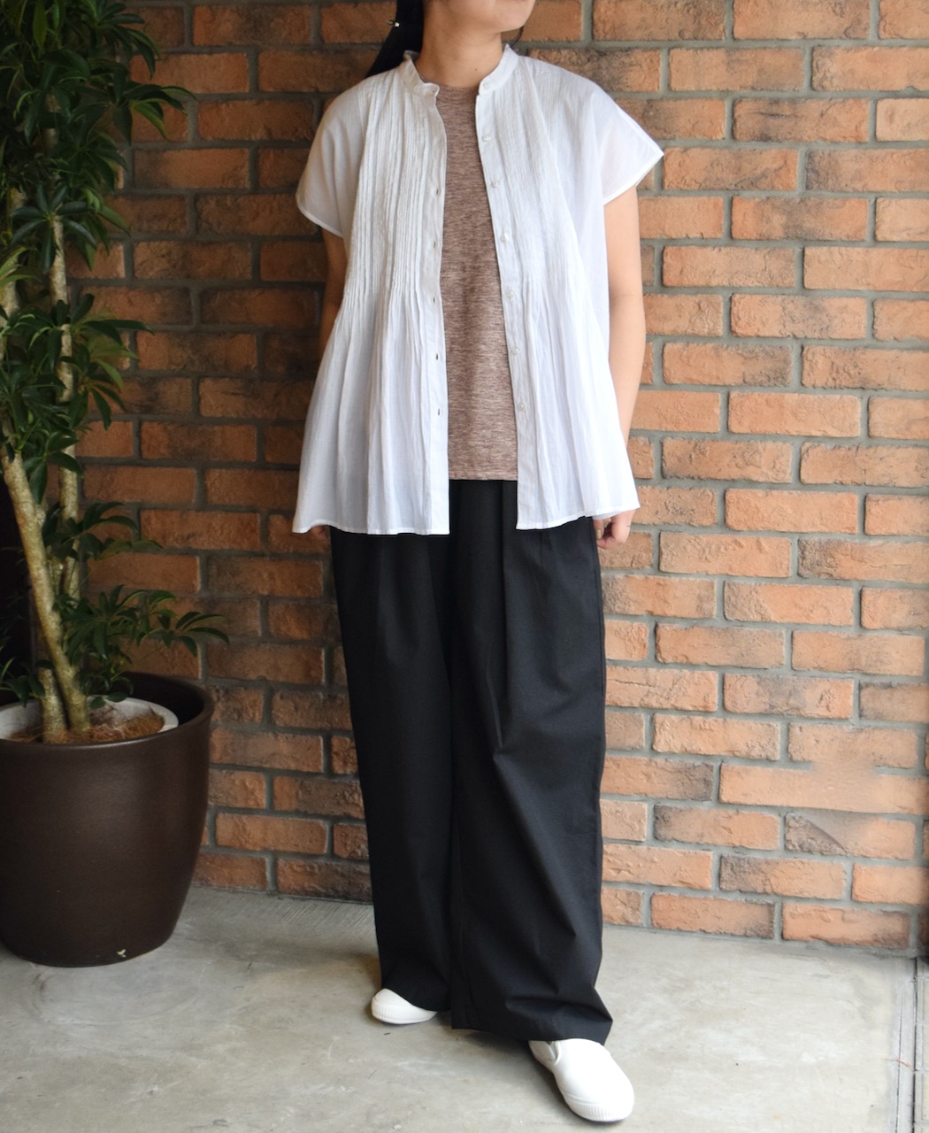 GNMDS2502CW(パンツ) COTTON DYED WEATHER 2TUCK WIDE EASY PANTS