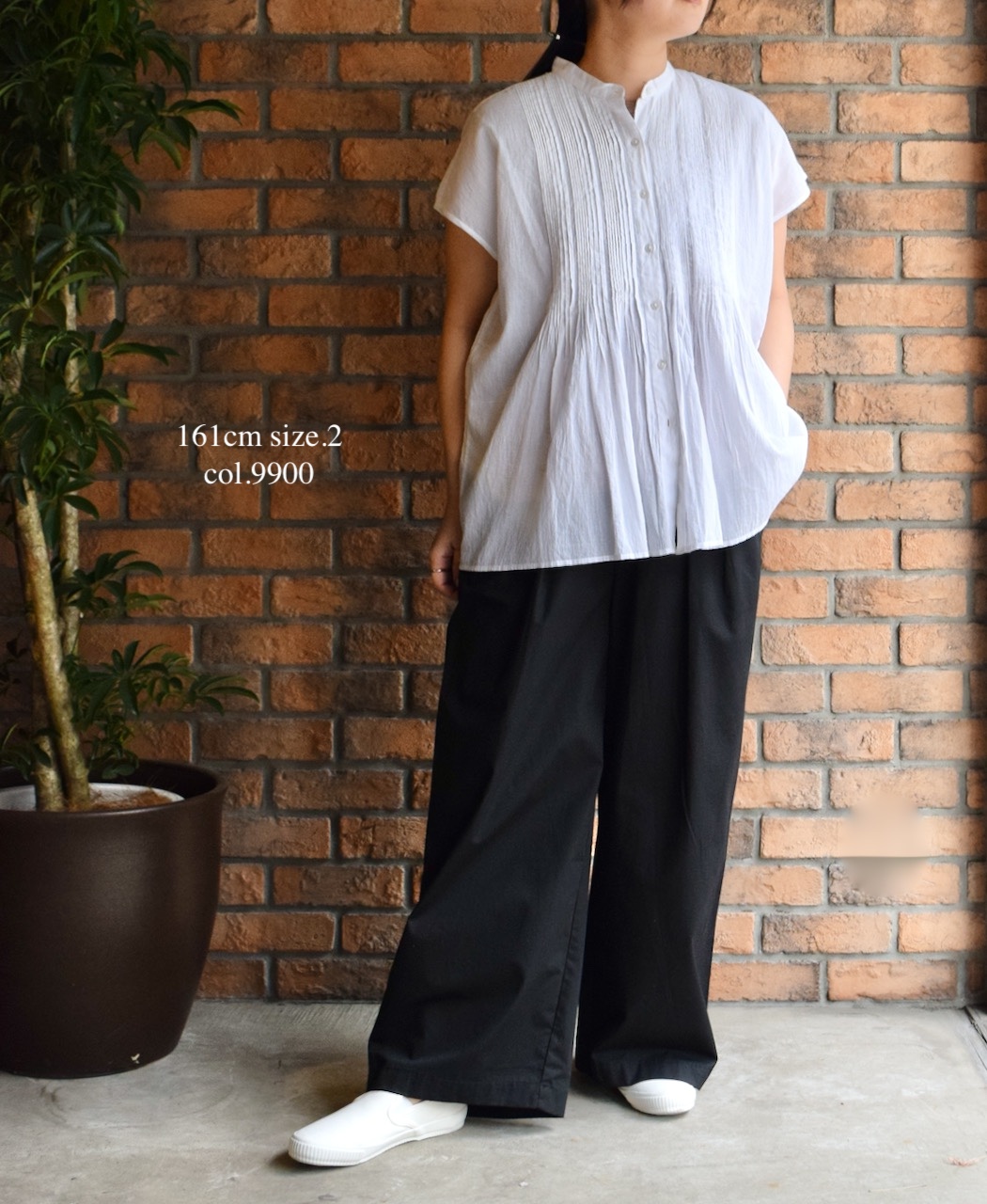 GNMDS2502CW(パンツ) COTTON DYED WEATHER 2TUCK WIDE EASY PANTS