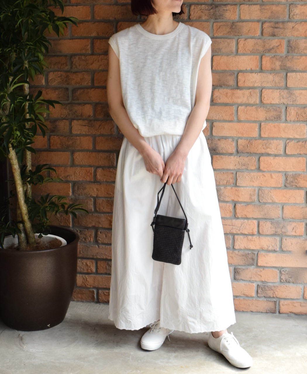 SVMDS2502C(バッグ) SMALL MESH&PLAIN COMBI SHOULDER PHONE CASE