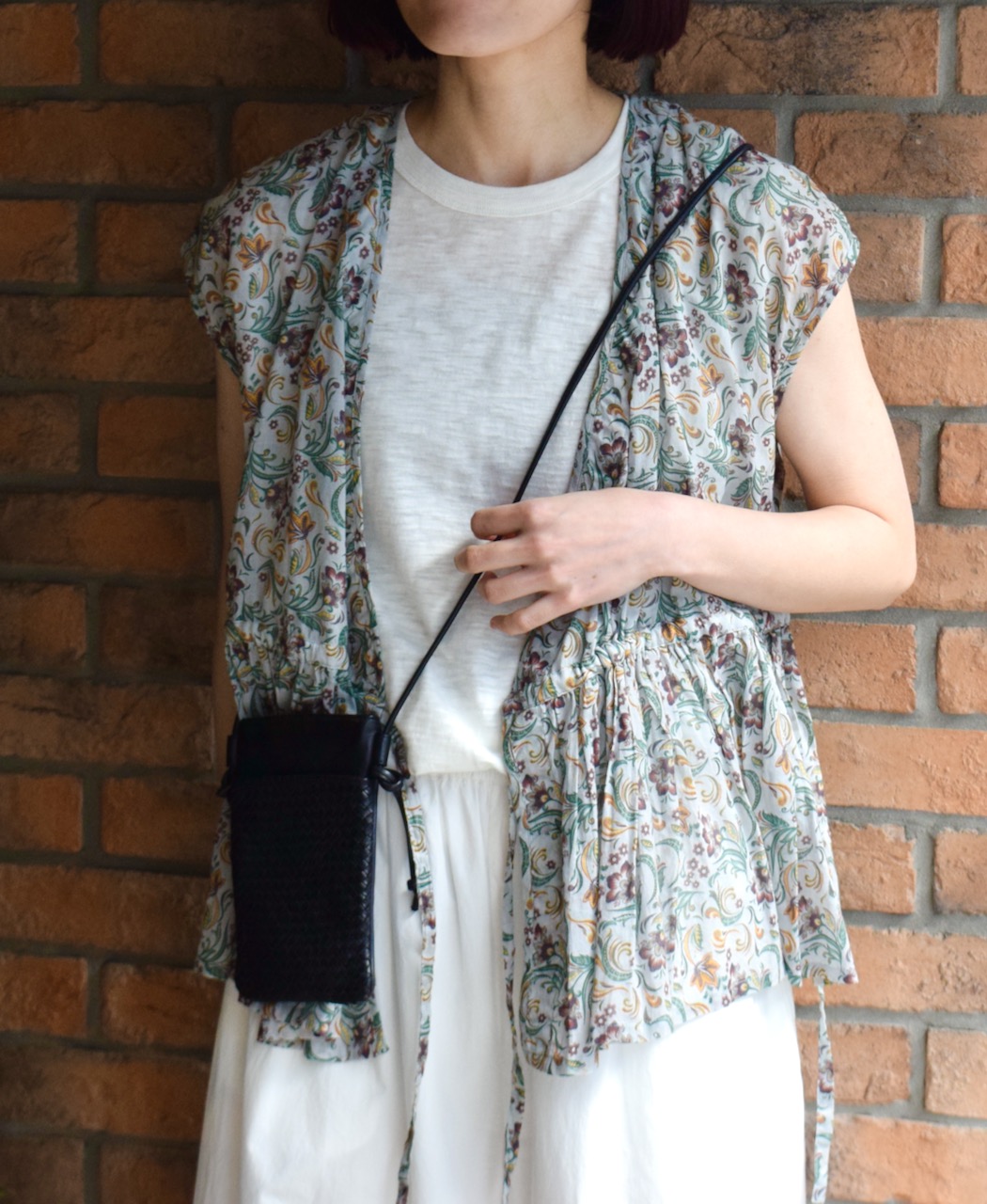 SVMDS2502C(バッグ) SMALL MESH&PLAIN COMBI SHOULDER PHONE CASE