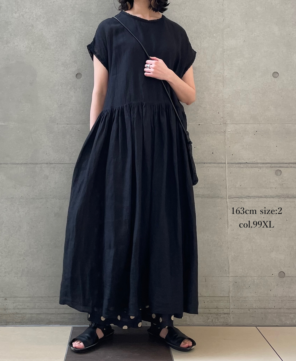 NSL22016 (パンツ) COTTON VOILE DOT PRINT WIDE EASY PANTS