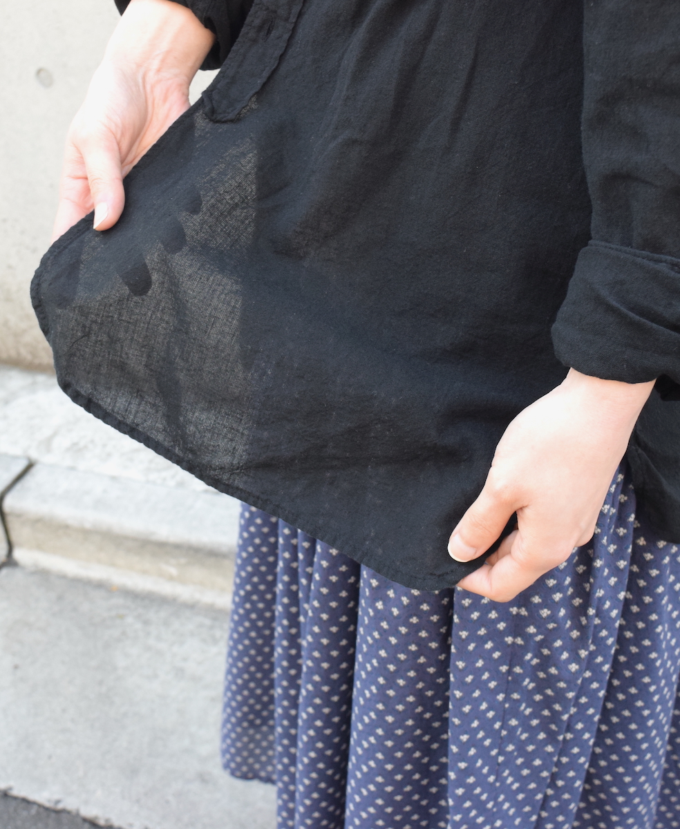 INAM2501G3D(シャツ) 30s GAUZE OVERDYE UTILITY SHIRT