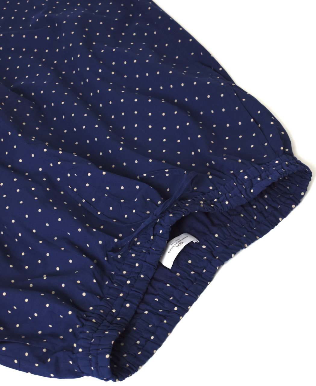 NSL22016 (パンツ) COTTON VOILE DOT PRINT WIDE EASY PANTS