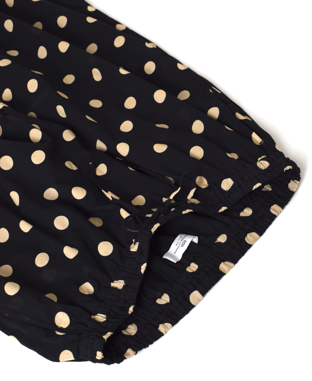 NSL22016 (パンツ) COTTON VOILE DOT PRINT WIDE EASY PANTS