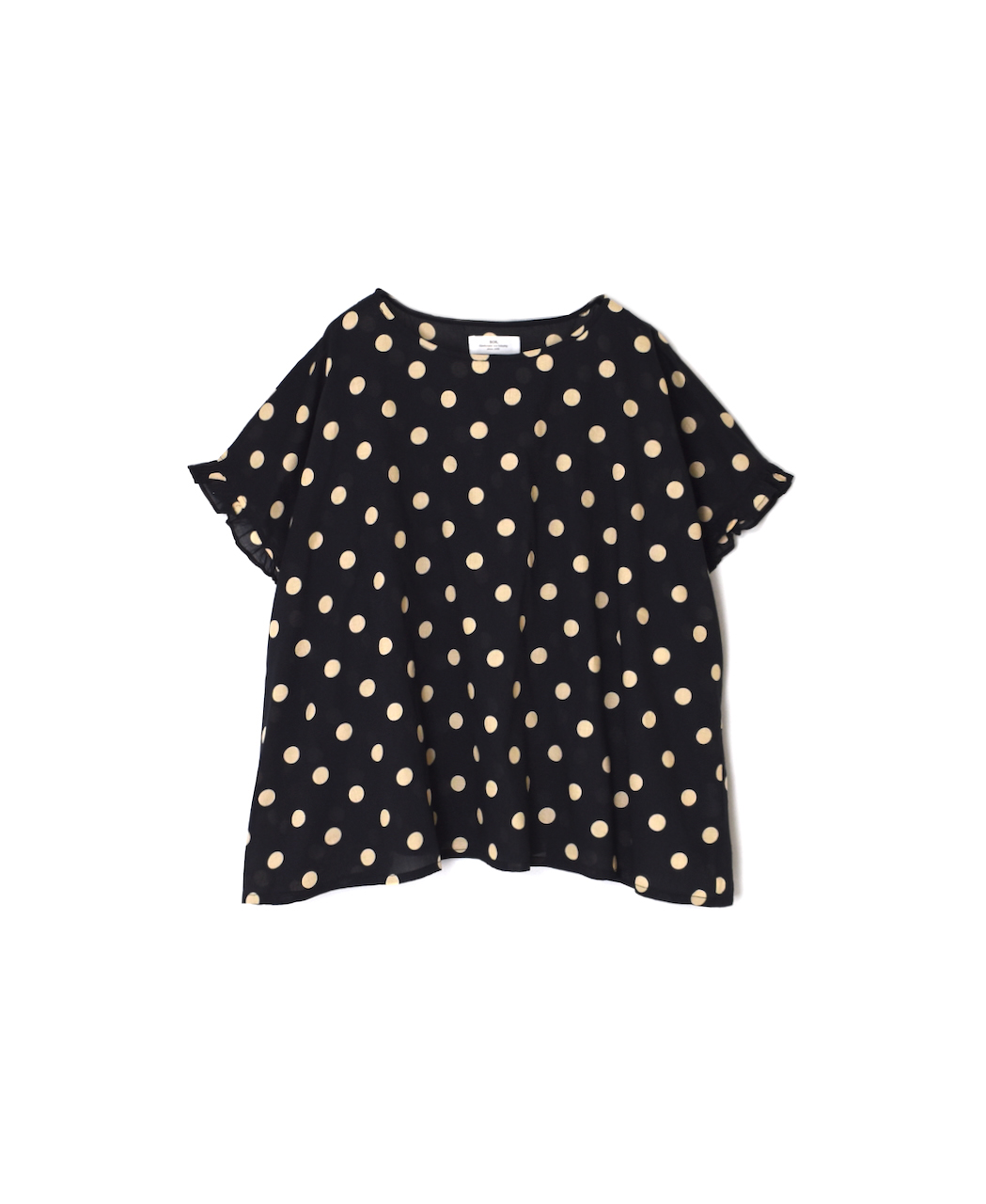 NSL24012 (ブラウス) 80s COTTON VOILE DOT PRINT GATHERED SMOCK