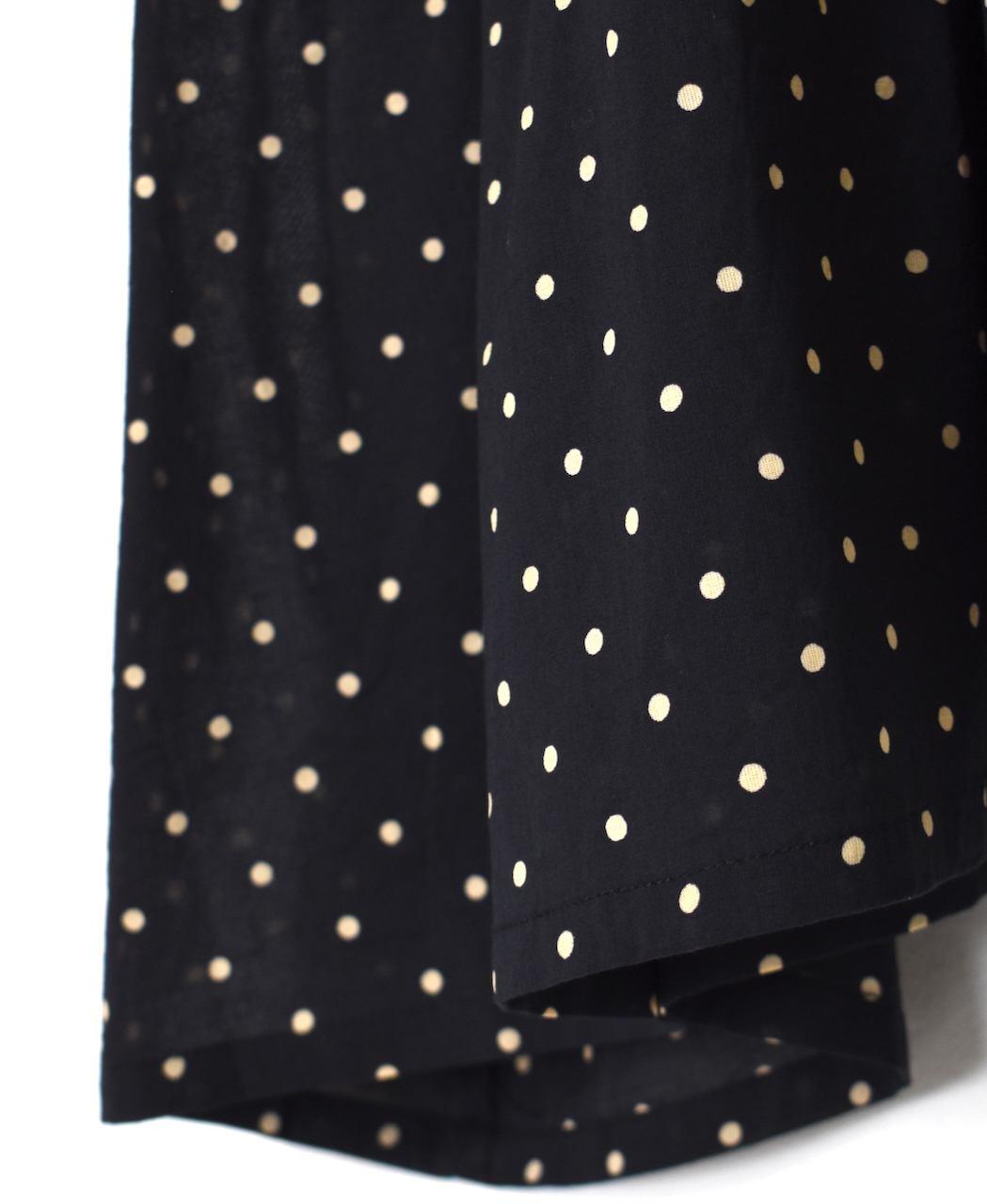 NSL24011 (シャツ) 80s COTTON VOILE DOT PRINT BANDED COLLAR FRENCH/SL SHIRT