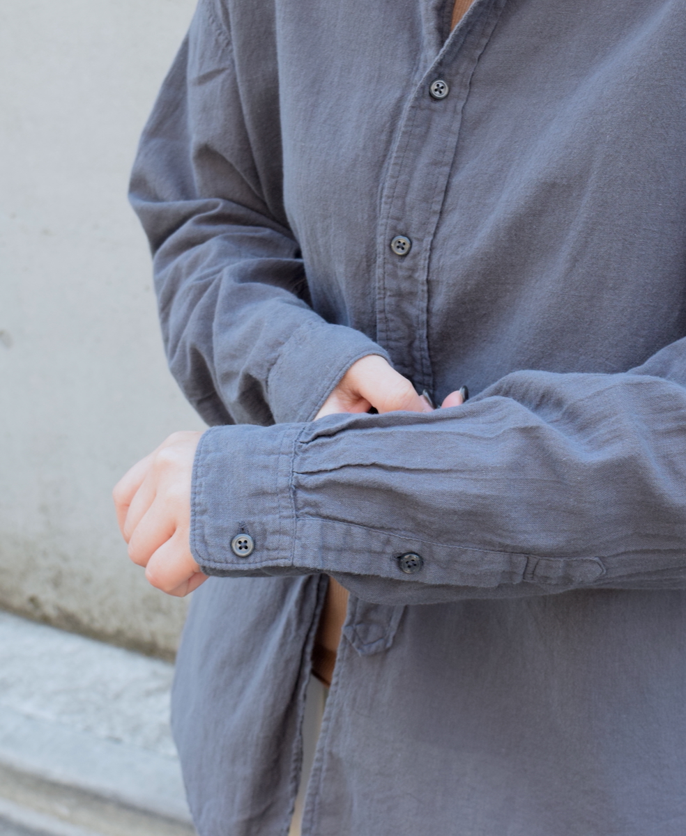 INAM2501G3D(シャツ) 30s GAUZE OVERDYE UTILITY SHIRT