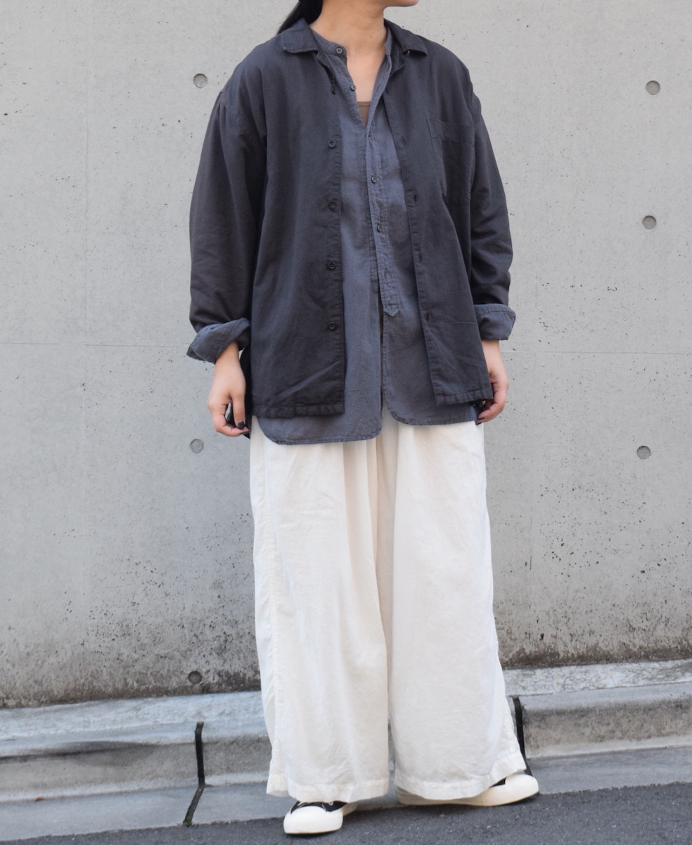 INAM2501G3D(シャツ) 30s GAUZE OVERDYE UTILITY SHIRT