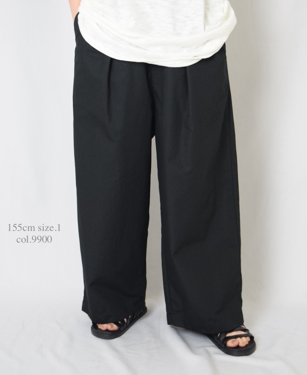 GNMDS2502CW(パンツ) COTTON DYED WEATHER 2TUCK WIDE EASY PANTS