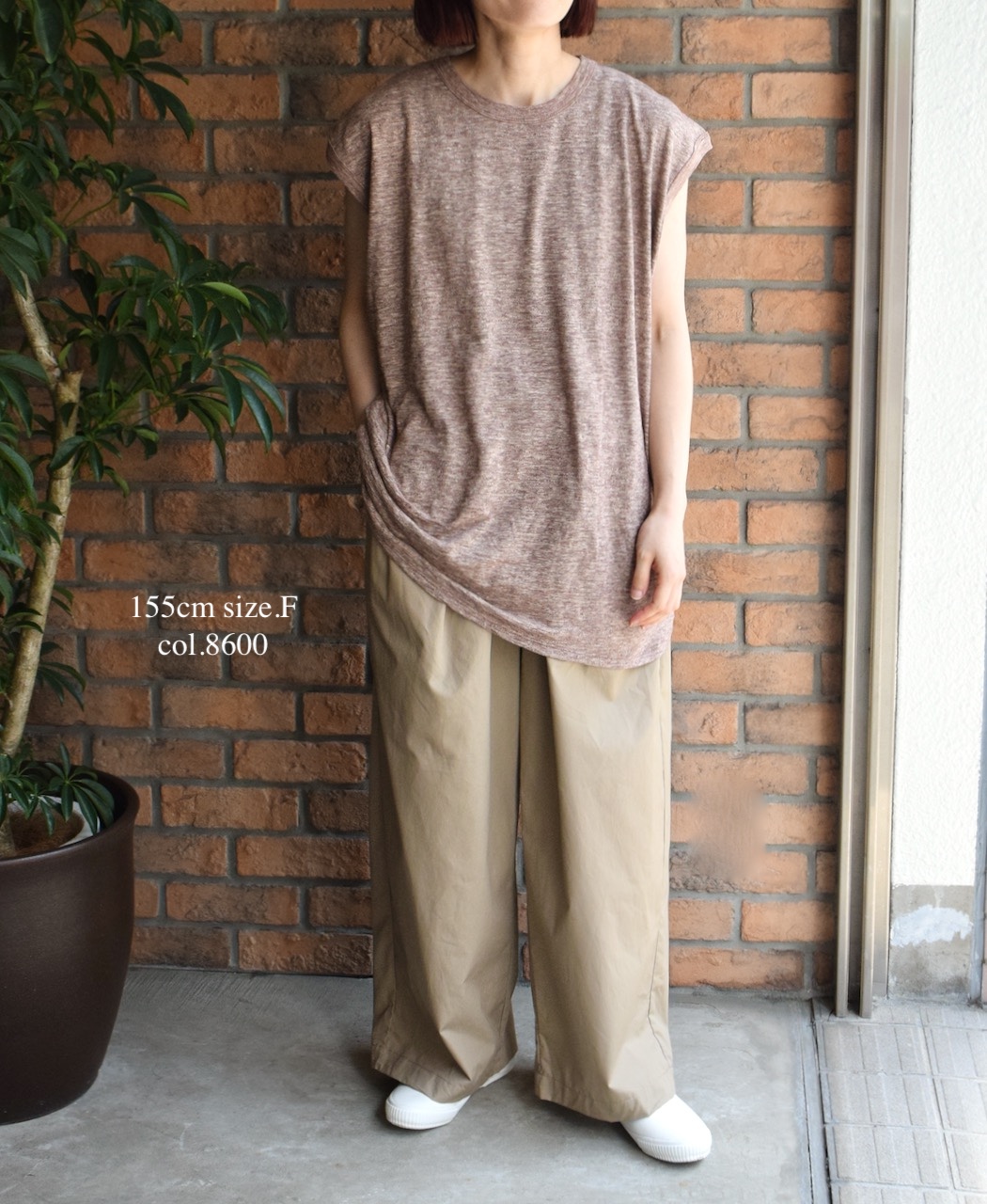 ●GNSL24043 (Tシャツ) SLUB VINTAGE CREW-NECK FRENCH/SL LONG SHIRT