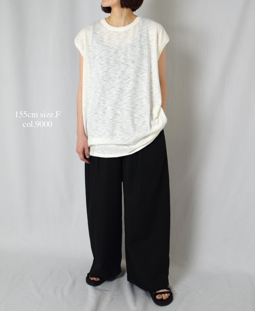 ●GNSL24043 (Tシャツ) SLUB VINTAGE CREW-NECK FRENCH/SL LONG SHIRT