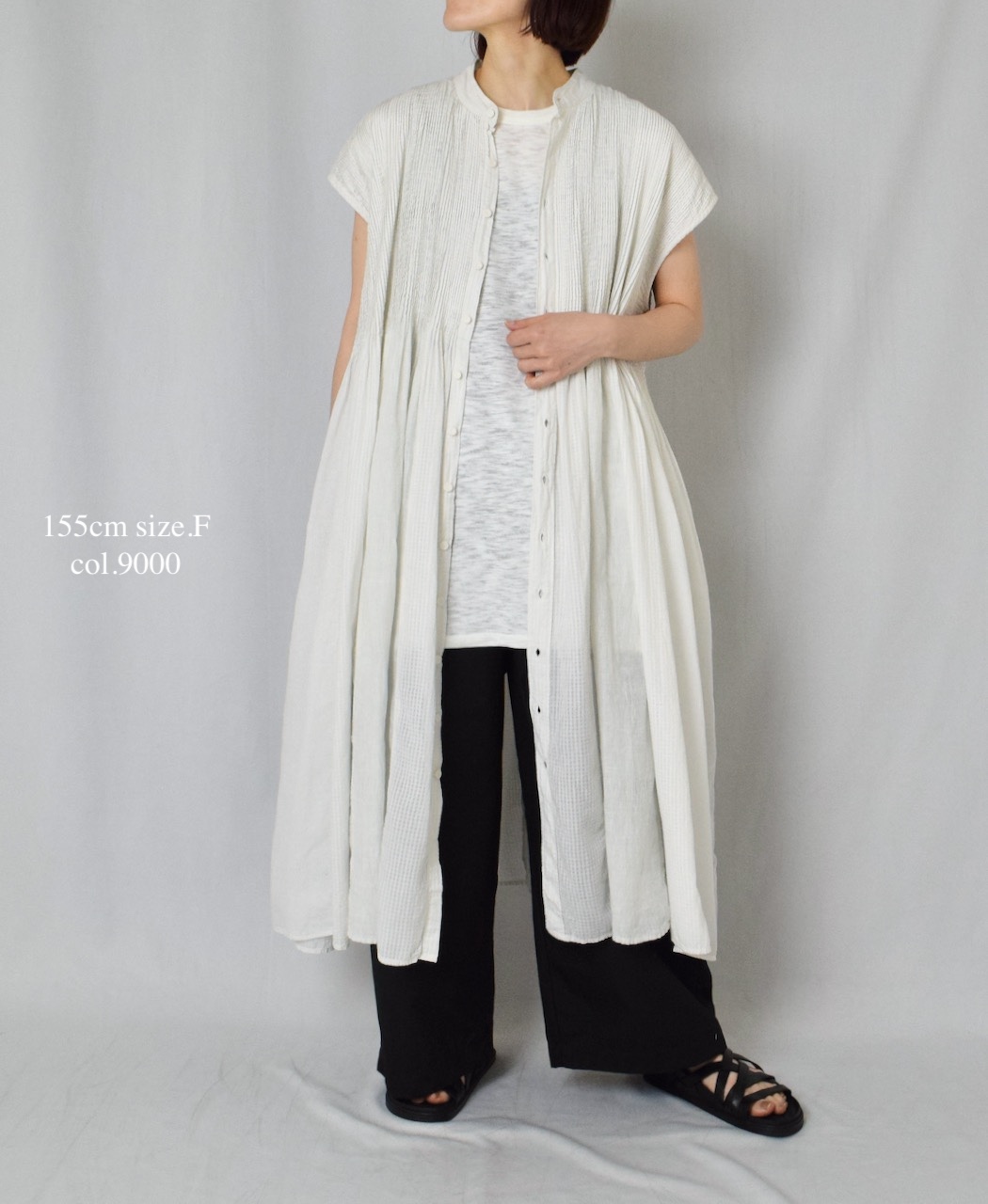 ●GNSL24043 (Tシャツ) SLUB VINTAGE CREW-NECK FRENCH/SL LONG SHIRT