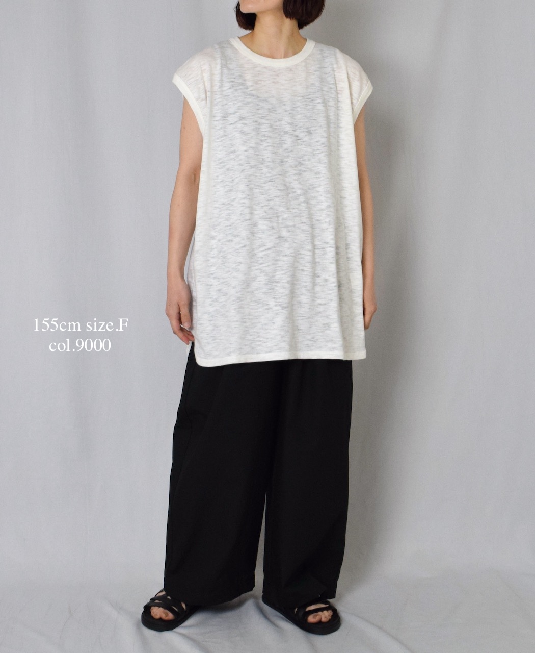 ●GNSL24043 (Tシャツ) SLUB VINTAGE CREW-NECK FRENCH/SL LONG SHIRT