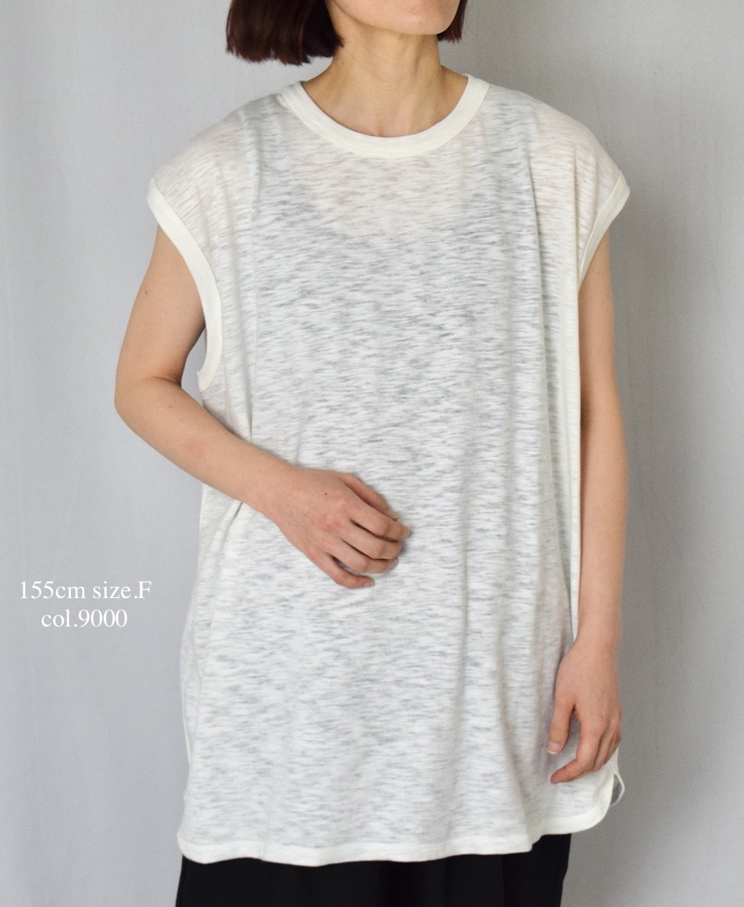 ●GNSL24043 (Tシャツ) SLUB VINTAGE CREW-NECK FRENCH/SL LONG SHIRT