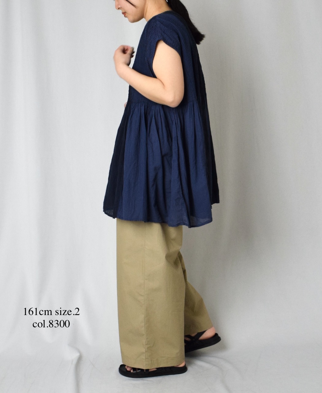 GNMDS2502CW(パンツ) COTTON DYED WEATHER 2TUCK WIDE EASY PANTS