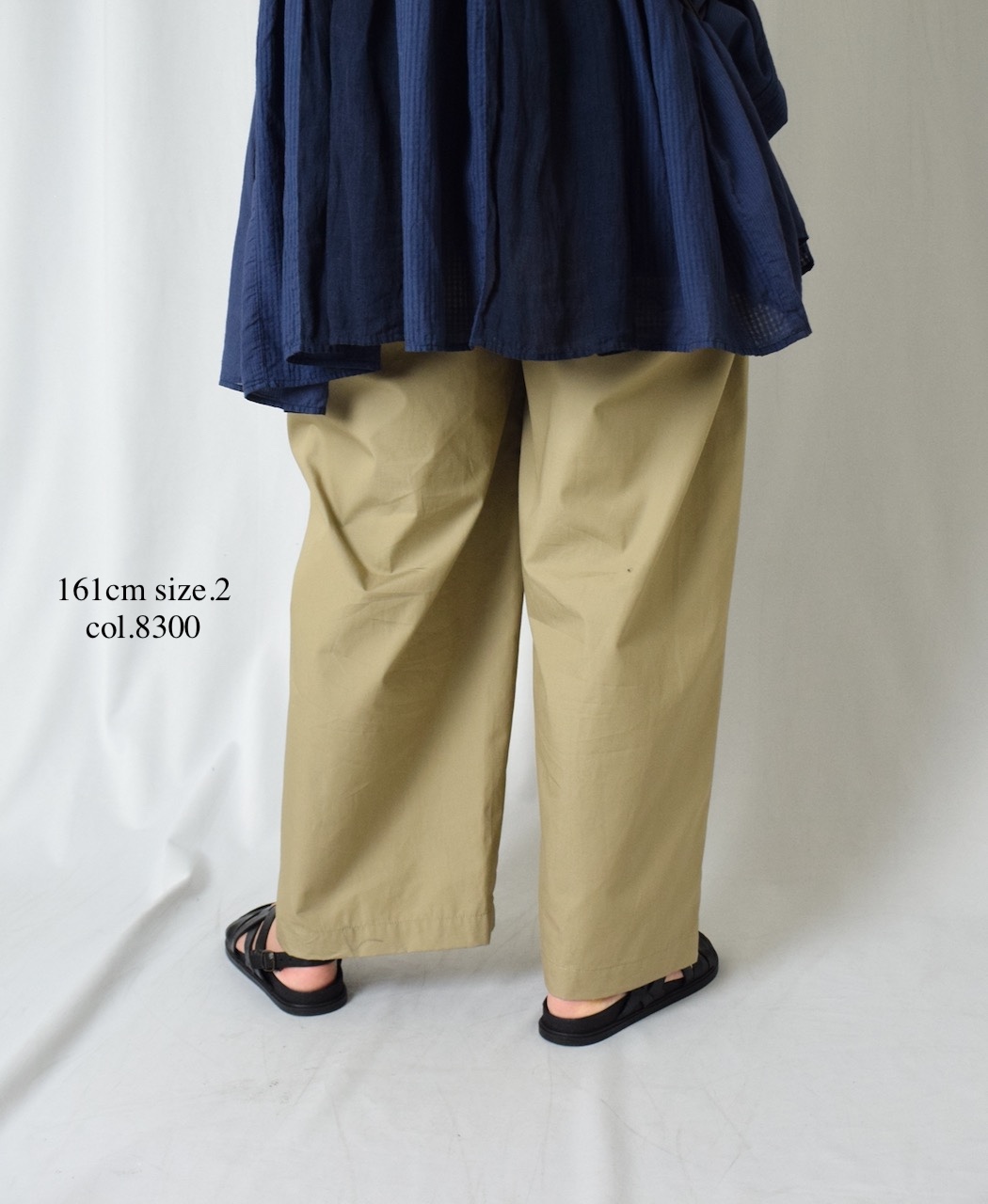 GNMDS2502CW(パンツ) COTTON DYED WEATHER 2TUCK WIDE EASY PANTS
