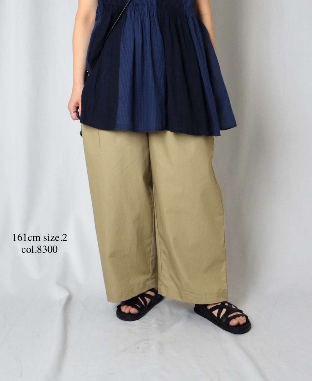 GNMDS2502CW(パンツ) COTTON DYED WEATHER 2TUCK WIDE EASY PANTS