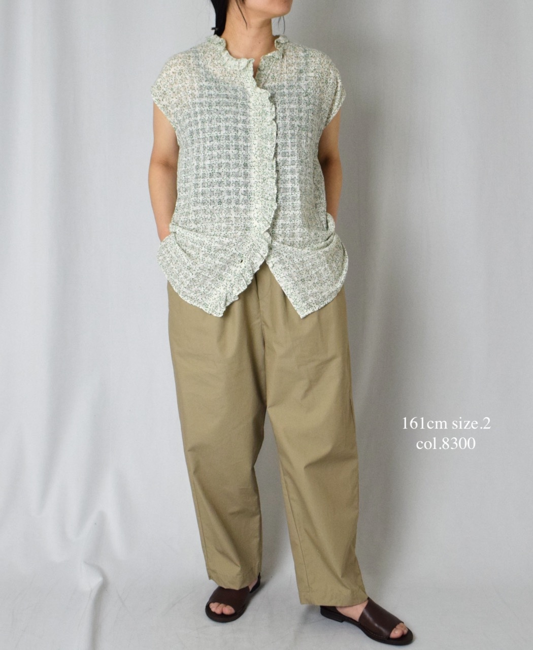 GNMDS2501CW(パンツ) COTTON DYED WEATHER 2TUCK TAPERED EASY PANTS