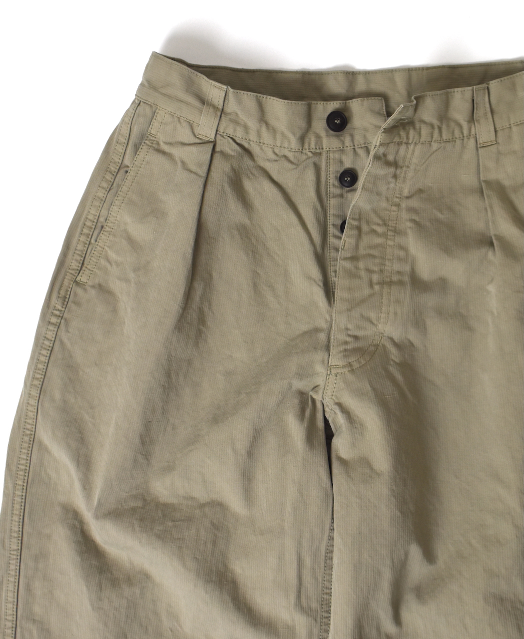 NAM1203KCL (パンツ) COTTON LINEN ONE-TUCK PANTS