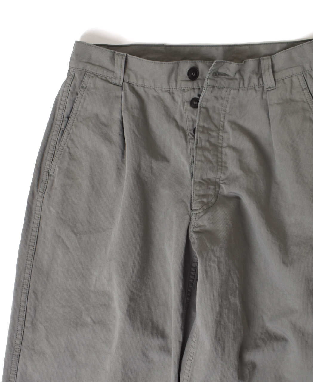 NAM1203KCL (パンツ) COTTON LINEN ONE-TUCK PANTS