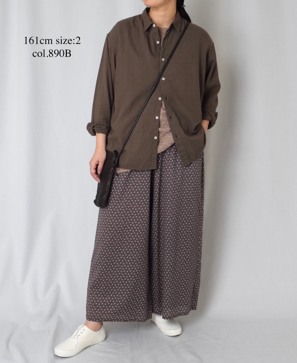 INAM2502G3D(シャツ) 30s GAUZE OVERDYE UTILITY REGULAR COLLAR SHIRT
