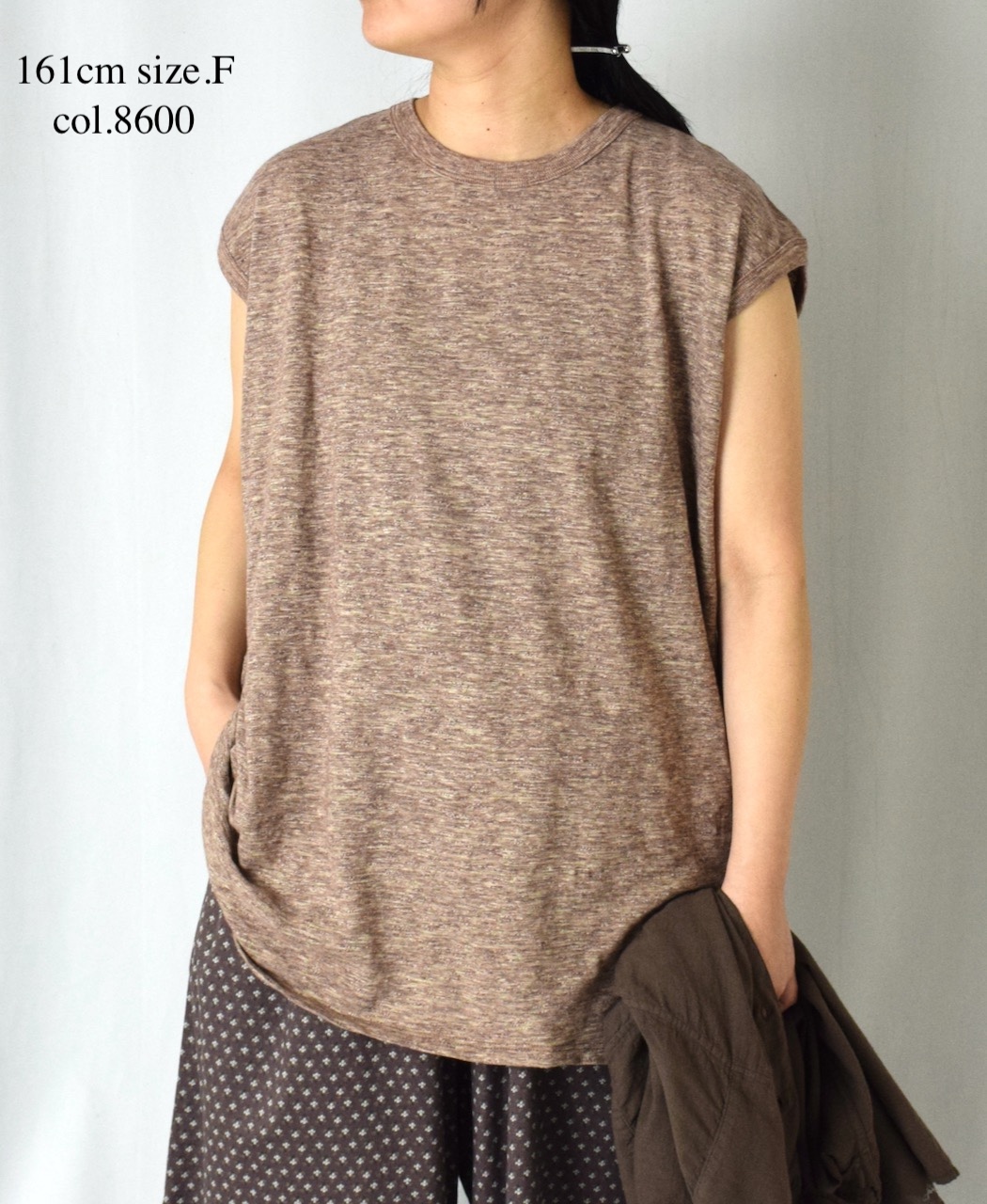 ●GNSL24043 (Tシャツ) SLUB VINTAGE CREW-NECK FRENCH/SL LONG SHIRT