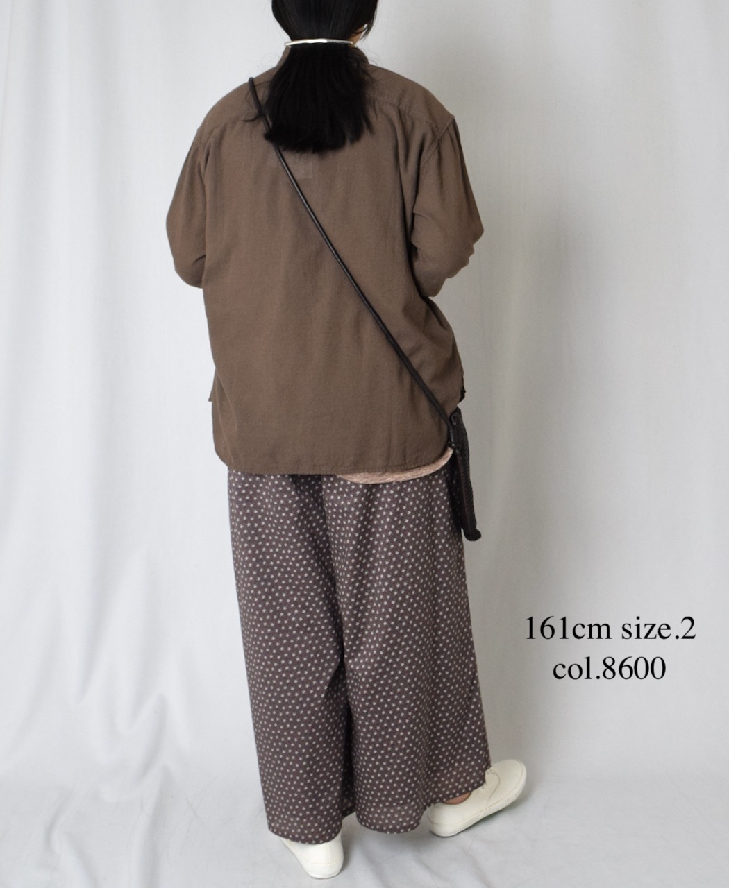 NSL25106(パンツ) 80s COTTON VOILE SMALL FLOWER PRINT WIDE EASY PANTS