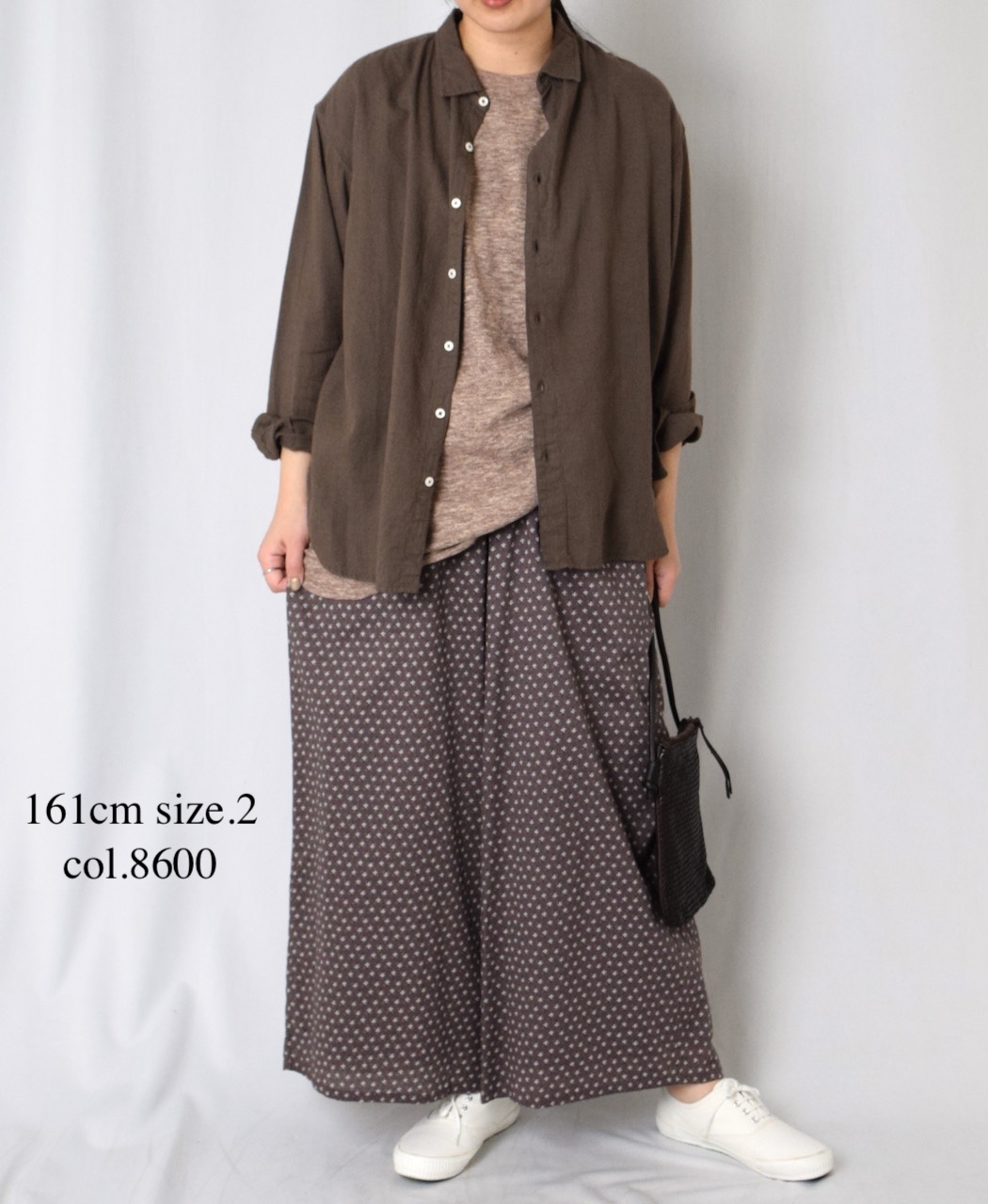 NSL25106(パンツ) 80s COTTON VOILE SMALL FLOWER PRINT WIDE EASY PANTS