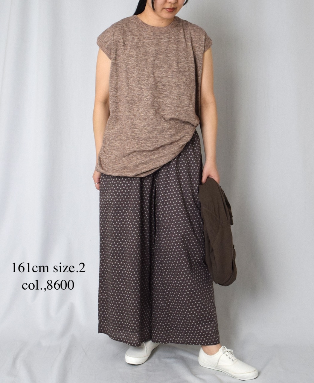 NSL25106(パンツ) 80s COTTON VOILE SMALL FLOWER PRINT WIDE EASY PANTS