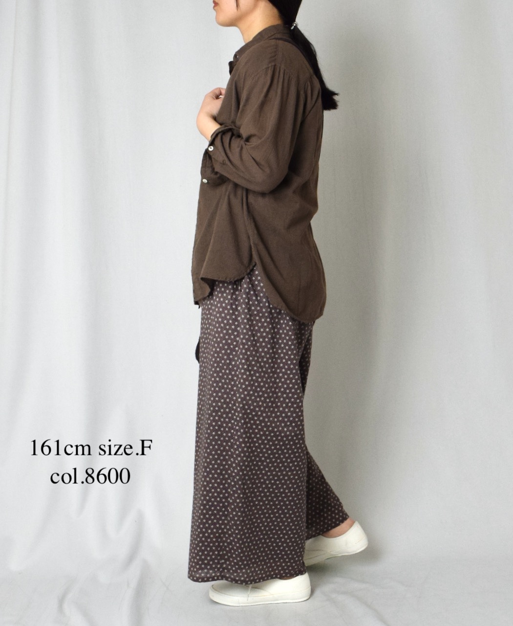 NSL25106(パンツ) 80s COTTON VOILE SMALL FLOWER PRINT WIDE EASY PANTS