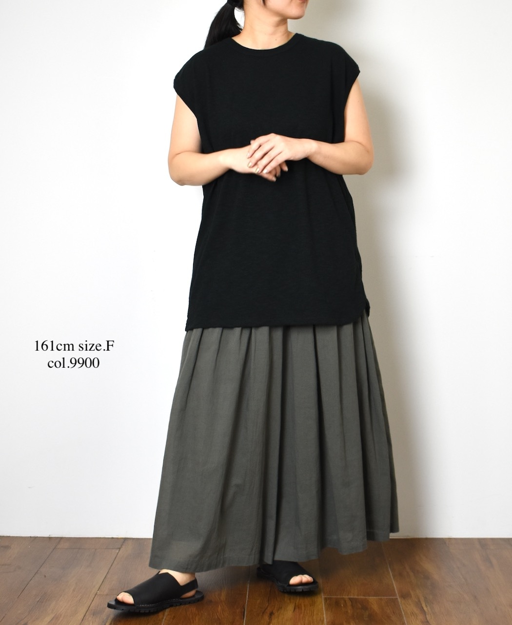 ●GNSL24043 (Tシャツ) SLUB VINTAGE CREW-NECK FRENCH/SL LONG SHIRT