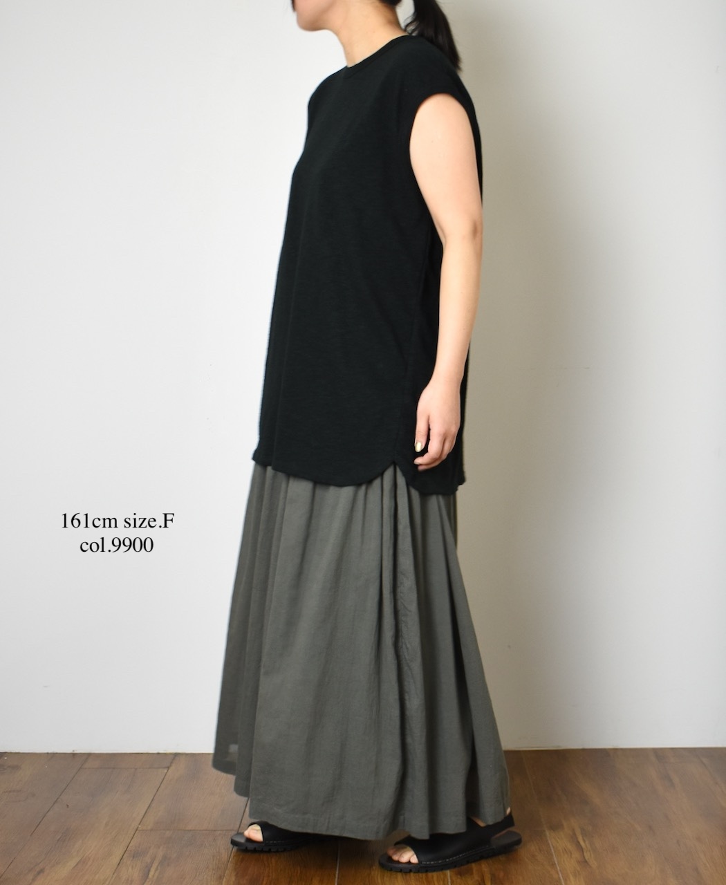 ●GNSL24043 (Tシャツ) SLUB VINTAGE CREW-NECK FRENCH/SL LONG SHIRT