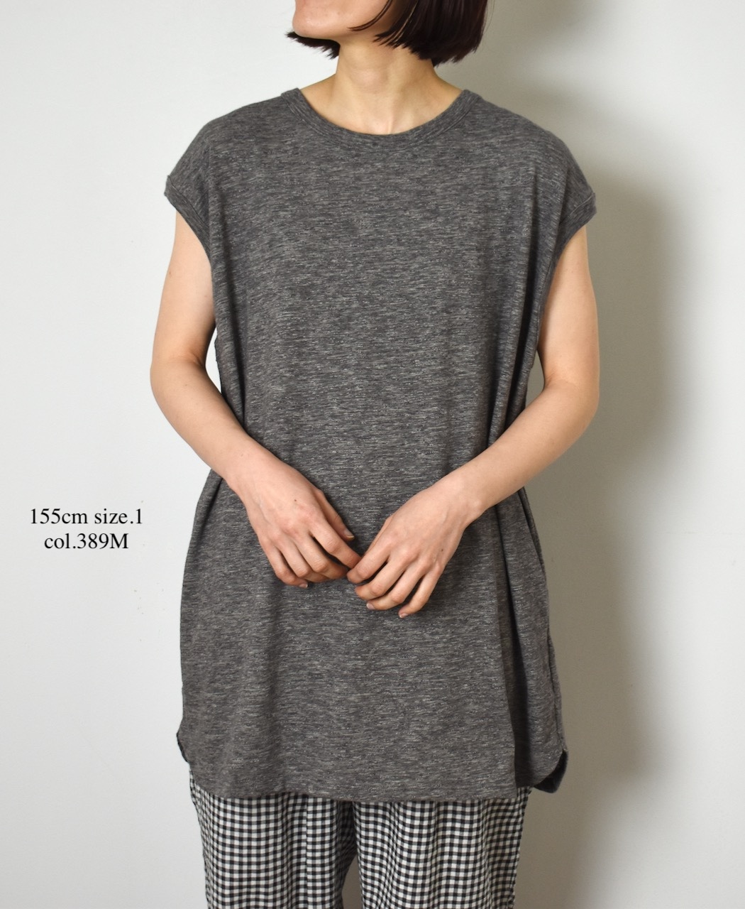 ●GNSL24043 (Tシャツ) SLUB VINTAGE CREW-NECK FRENCH/SL LONG SHIRT