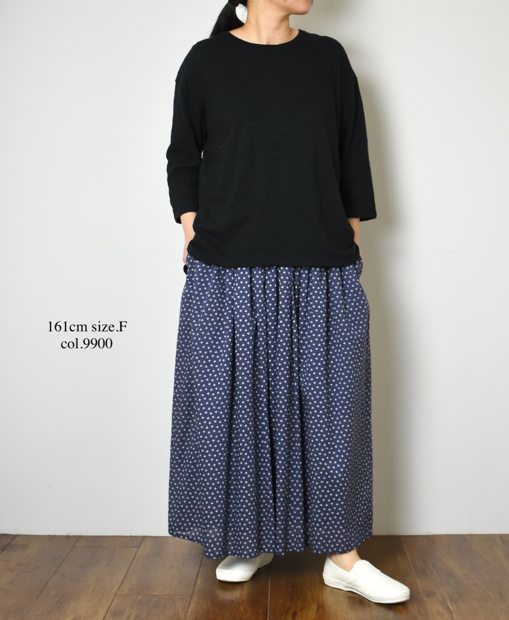 GNSL25041(Tシャツ) SLUB VINTAGE CREW-NECK 3/4SL LONG SHIRT