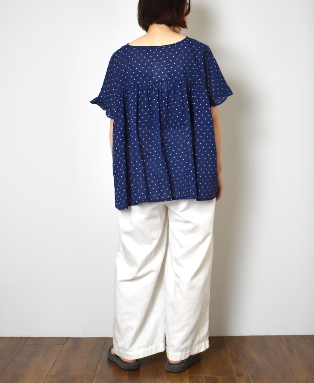 GNMDS2102CL (パンツ) 5.1oz WASHED COTTON / LINEN DENIM EASY WIDE PANTS