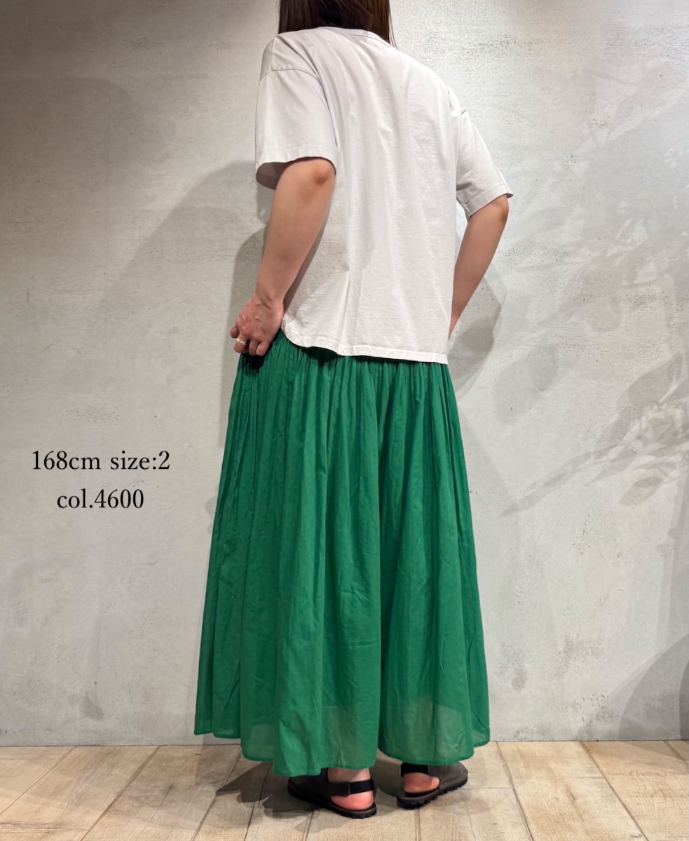 NMDS25226(パンツ) 80s ORGANIC VOILE PLAIN CULOTTES WITH MINI PINTUCK