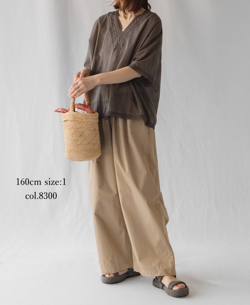 GNMDS2502CW(パンツ) COTTON DYED WEATHER 2TUCK WIDE EASY PANTS