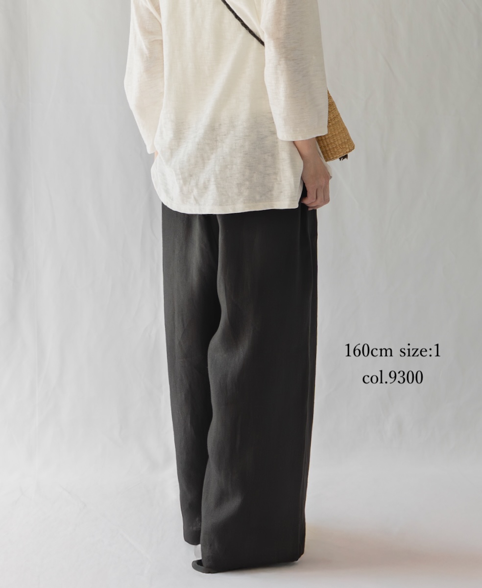 GNMDS2502NLT(パンツ) LINEN TWILL 2TUCK WIDE EASY PANTS│