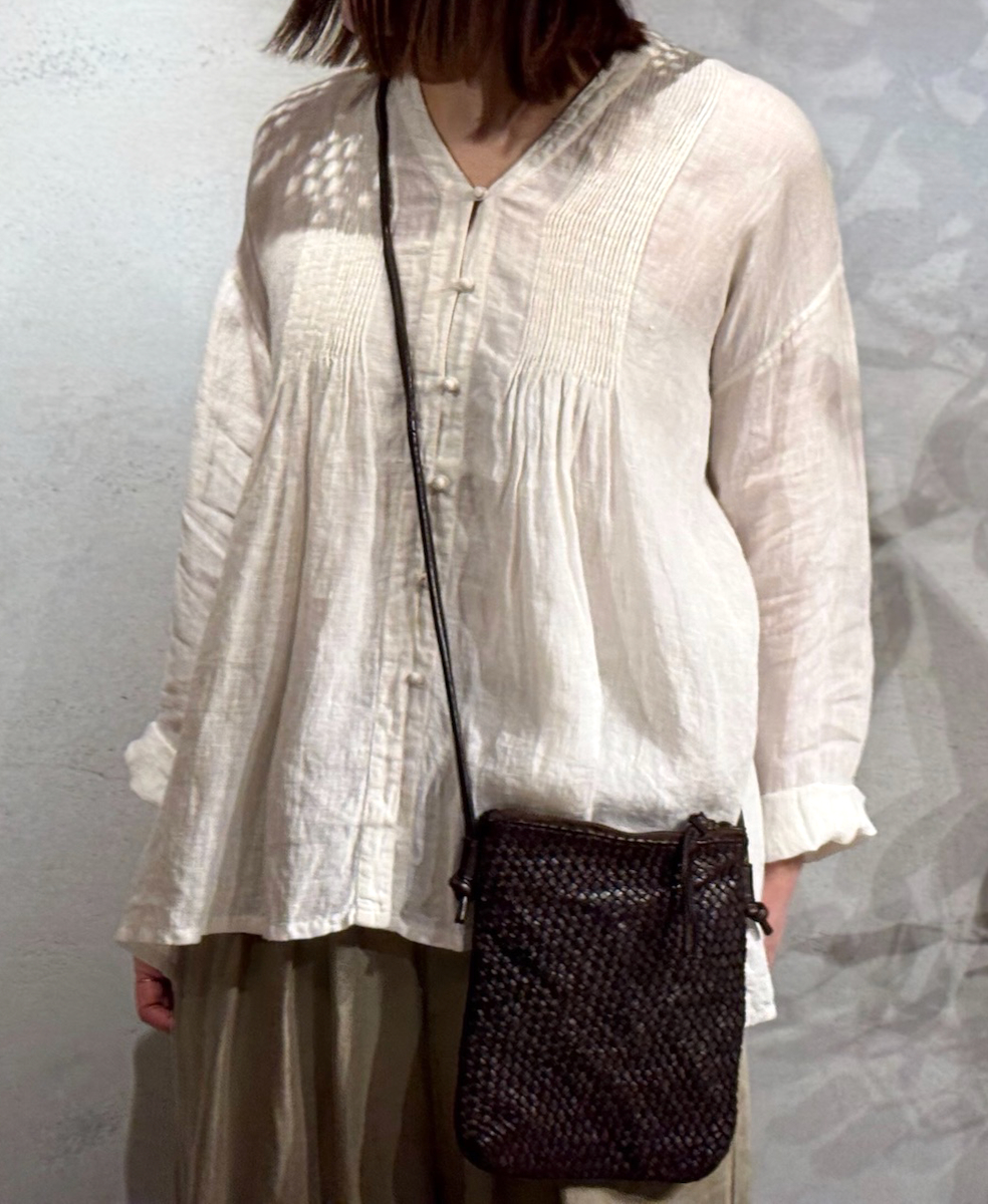 SVMDS2501C(バッグ) SMALL MESH&PLAIN COMBI SHOULDER POUCH