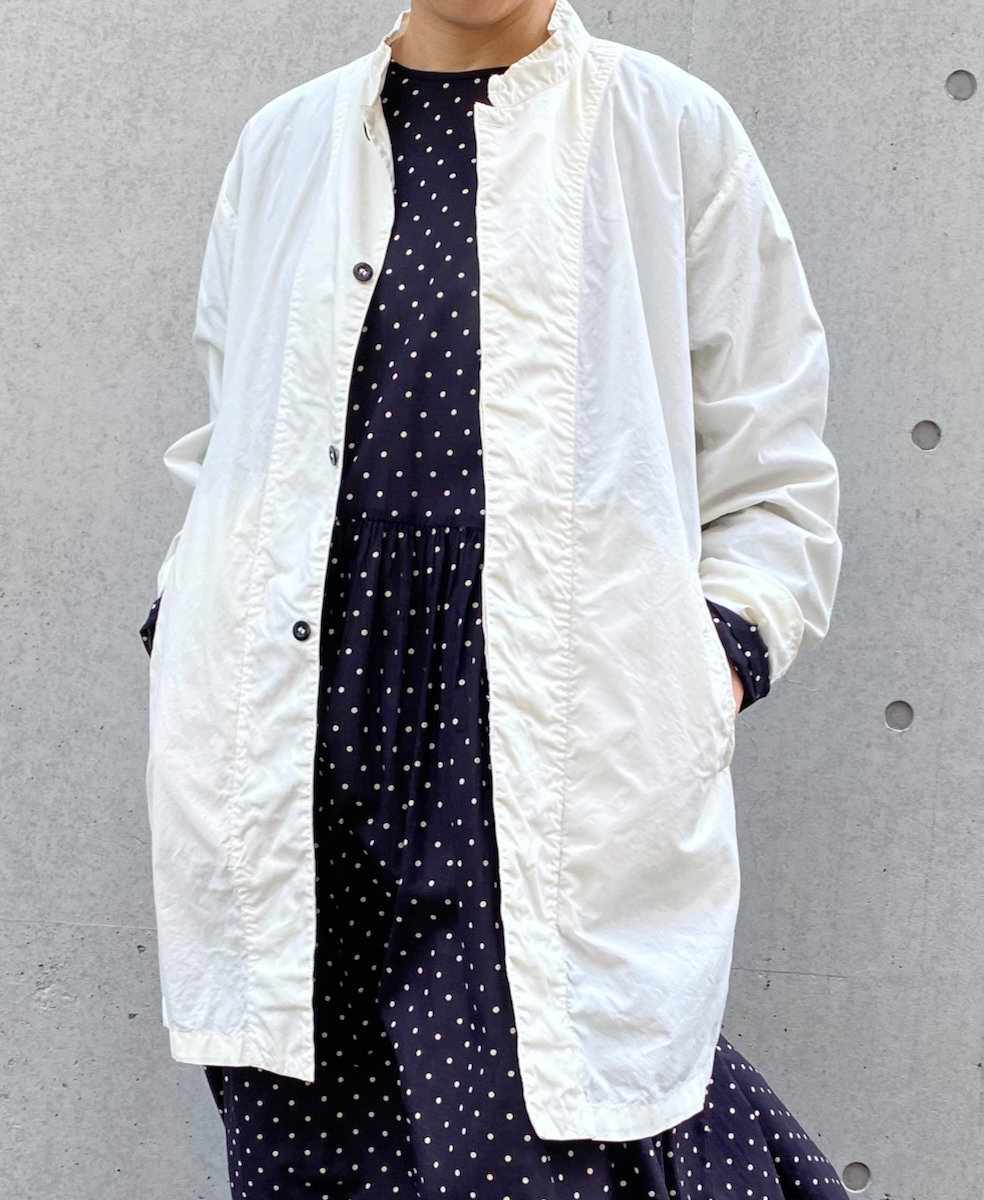 INHT2501CP(ジャケット) 60s COTTON POPLIN OVERDYE STAND COLLAR FLY FRONT JACKET