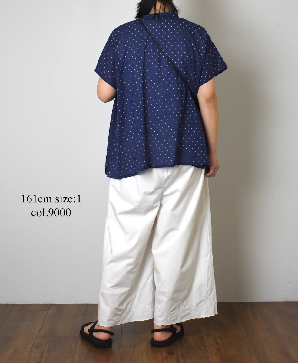 INSL25233(パンツ) 60s POPLIN PLAIN WITH CUT WORK EMBROIDERY EASY PANTS