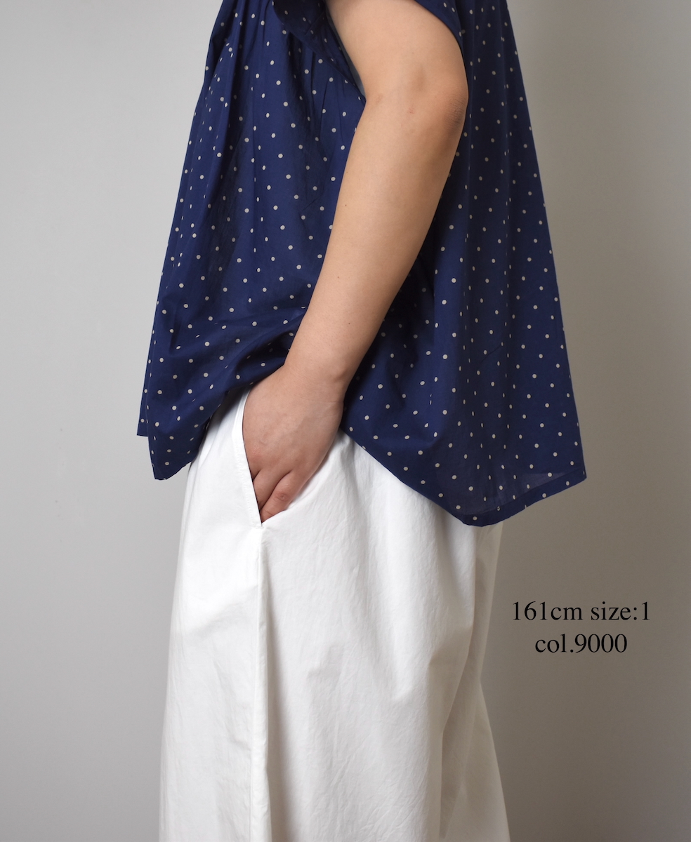 INSL25233(パンツ) 60s POPLIN PLAIN WITH CUT WORK EMBROIDERY EASY PANTS