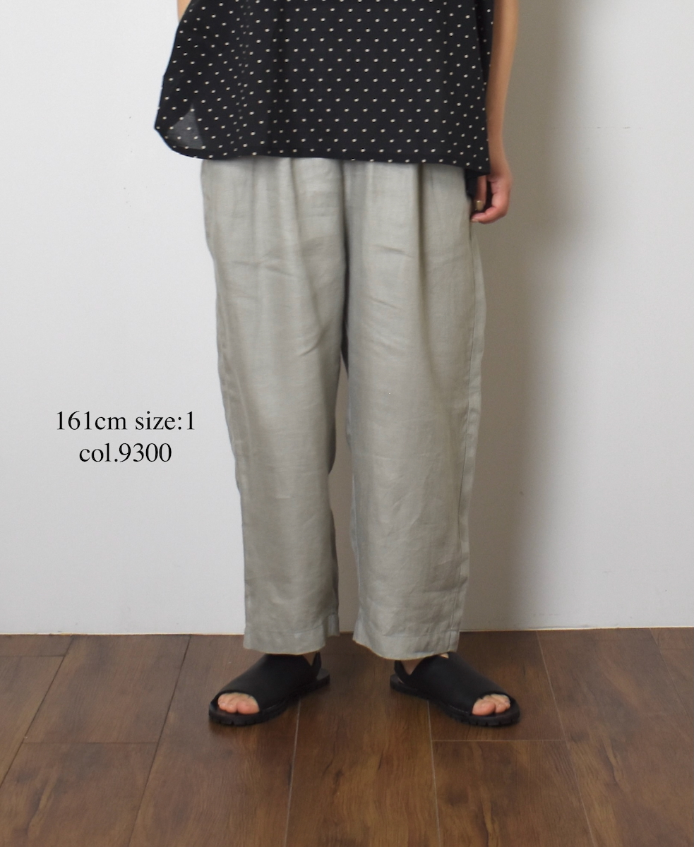 GNMDS2501NLT(パンツ) LINEN TWILL 2TUCK TAPERED EASY PANTS
