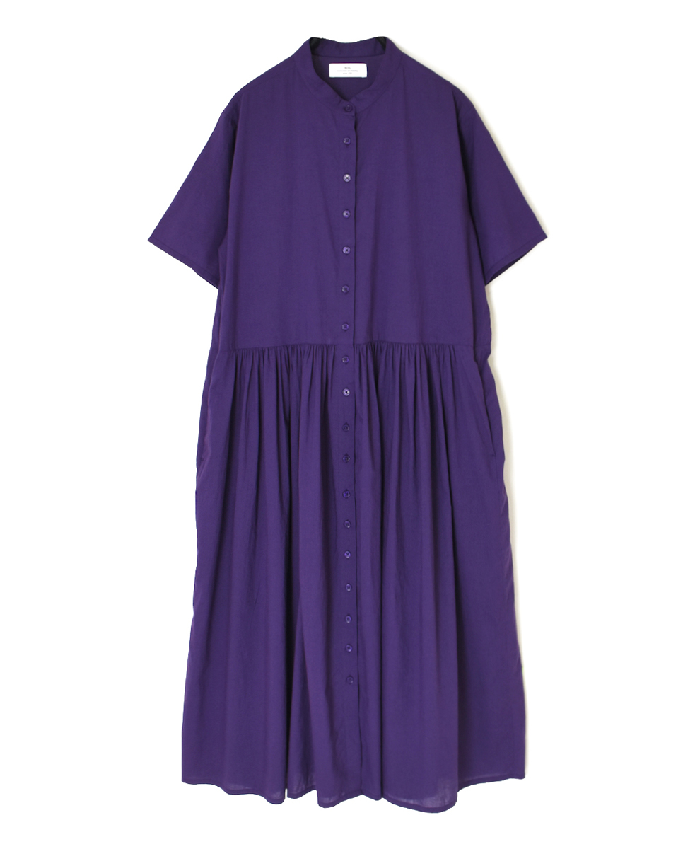NSL25034(ワンピース) 60s CAMBRIC PLAIN BANDED COLLAR DRESS