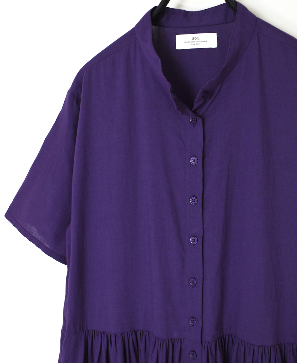 NSL25034(ワンピース) 60s CAMBRIC PLAIN BANDED COLLAR DRESS