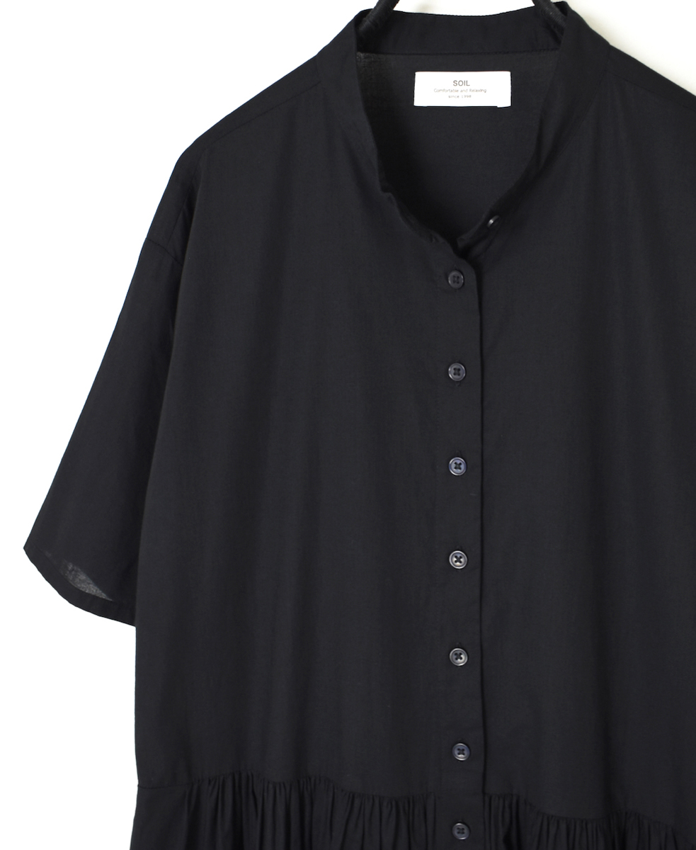 NSL25034(ワンピース) 60s CAMBRIC PLAIN BANDED COLLAR DRESS
