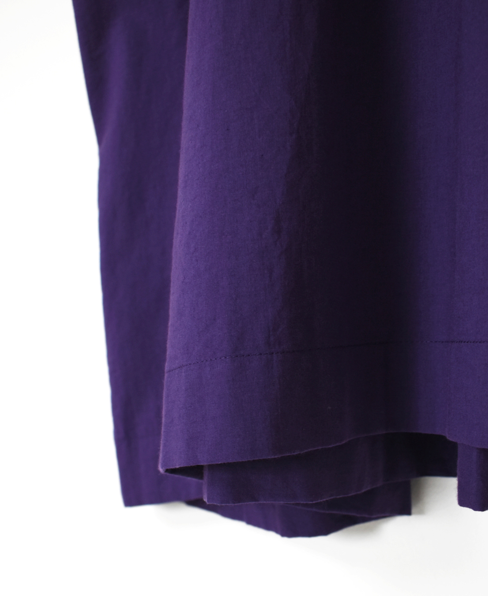 NSL25033(ワンピース) 60s CAMBRIC PLAIN CREW-NECK BACK SIDE GATHERED DRESS WITH LINING
